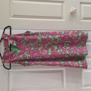 Crown & Ivy Size M Pink and Green Paisley Dress